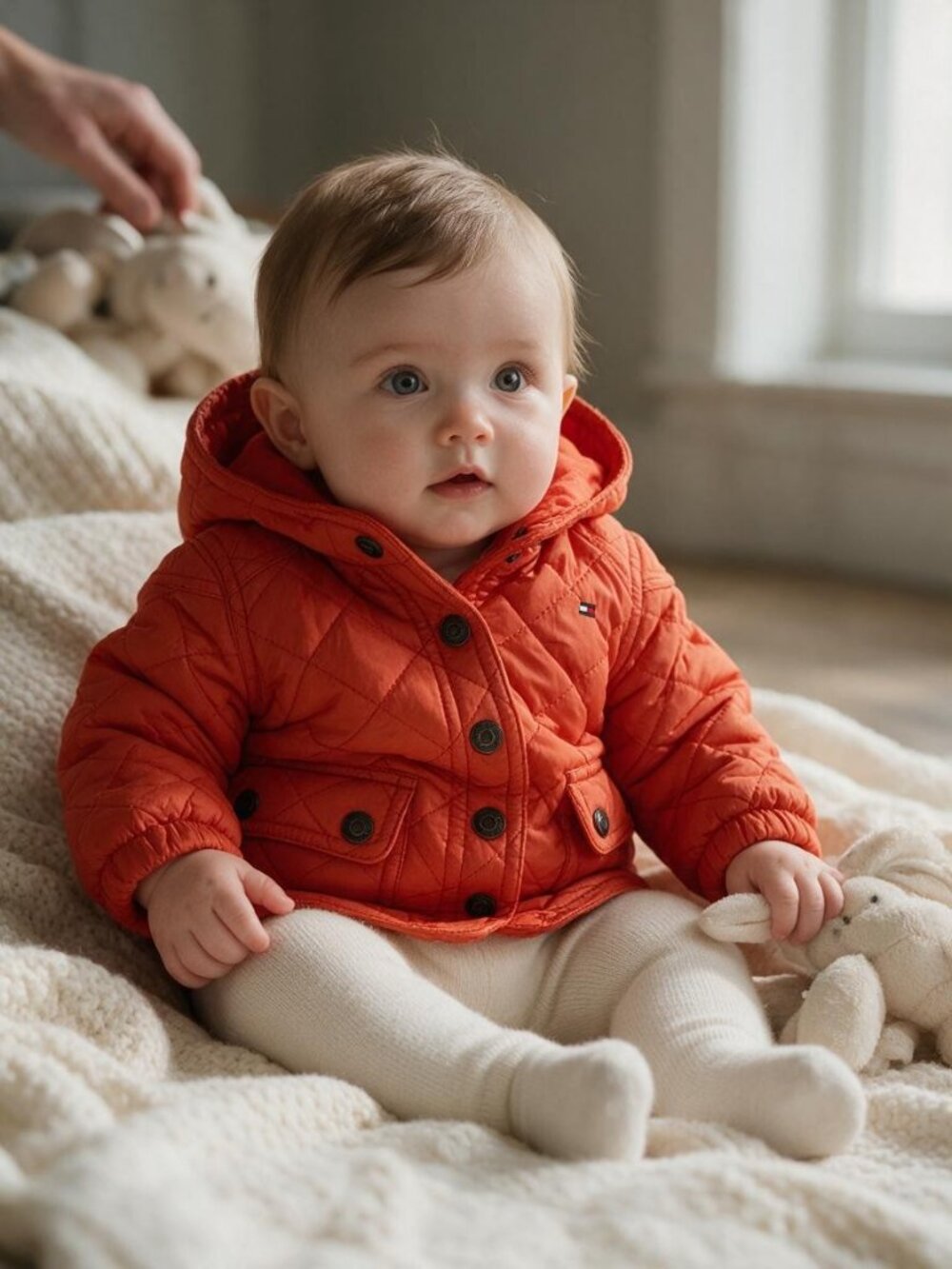Tommy Hilfiger Lightweight Quilted Snap-Up Jacket 3-6 Months